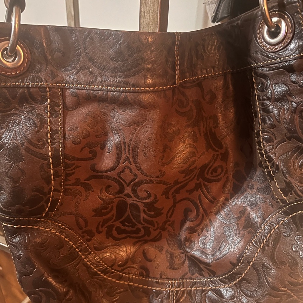 Fossil brown Paisley bag